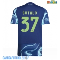 Camisa de time de futebol Ajax Josip Sutalo #37 Replicas 2º Equipamento 2025-26 Manga Curta
